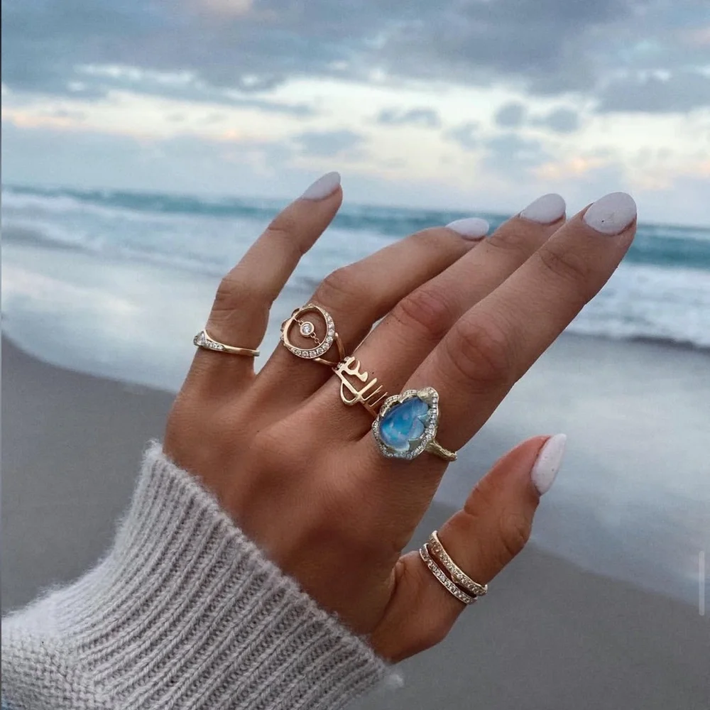 🚫SOLD🚫LOGAN HOLLOWELL UNITY SUN MOON RING - Picture 7 of 15